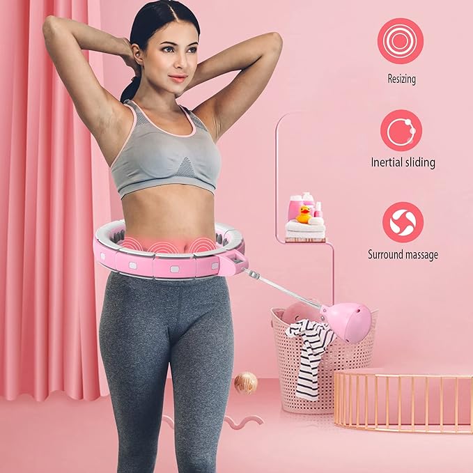 Weighted Exercise Hoops for Adults Weight Loss Hoop,8 Sections