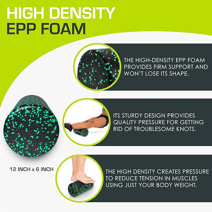 ProsourceFit High Density Foam Rollers 12 - Inches long