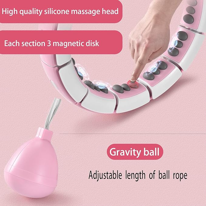 Weighted Exercise Hoops for Adults Weight Loss Hoop,8 Sections