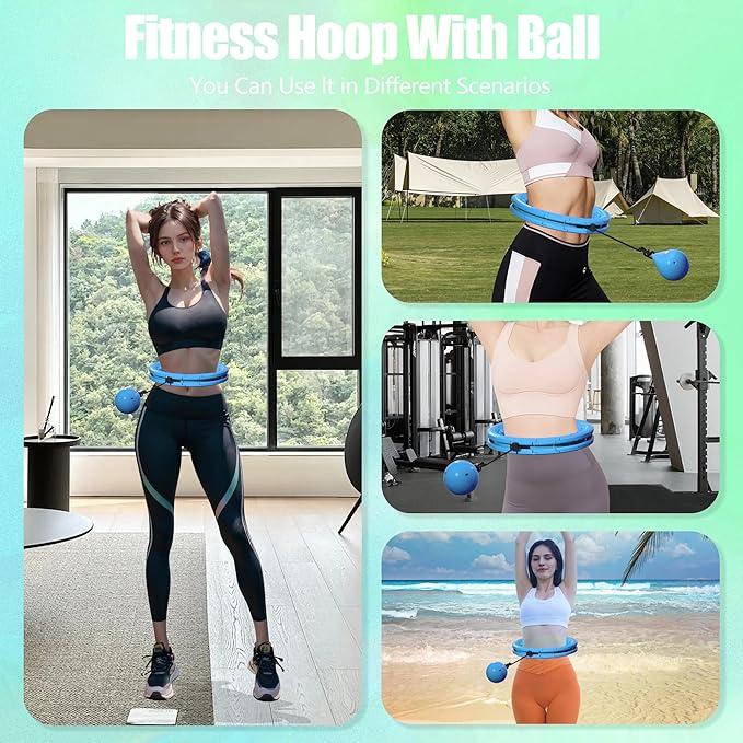 Infinity Weighted Fitness Circle for Adults 32 Detachable