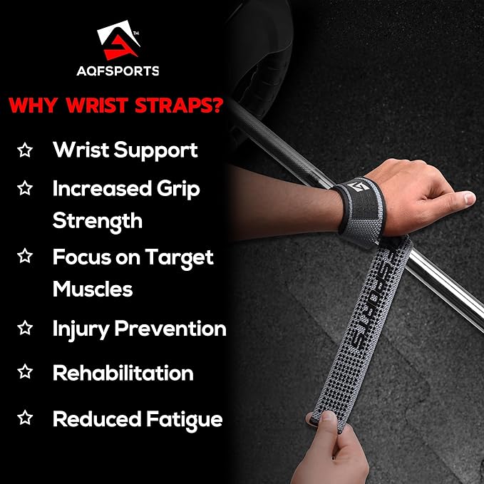 Lifting Wrist Straps for Weightlifting, Powerlifting & Deadlifts – 23” Neoprene Padded Cotton Straps for Strength Training & Gym Workouts - Maximum Grip Support for Men & Women
