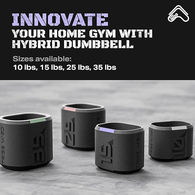 Tribe WOD Dark Elf Hybrid Dumbells 10-35lb - 1)