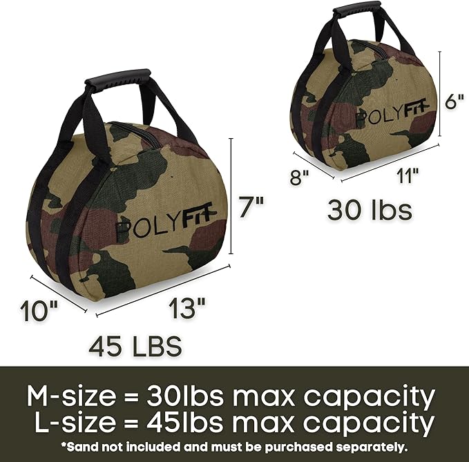 Kettlebell Sandbag for Fitness - Adjustable Kettlebell Workout 30lb/45lb