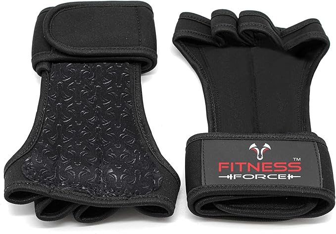 FITNESS FORCE Ventilated Gym Gloves for Men with Built-in Wrist Support for Workouts Weightlifting Gloves Workout Gloves for Women Exercise Fitness Gloves Perfect for Powerlifting, Cross Training