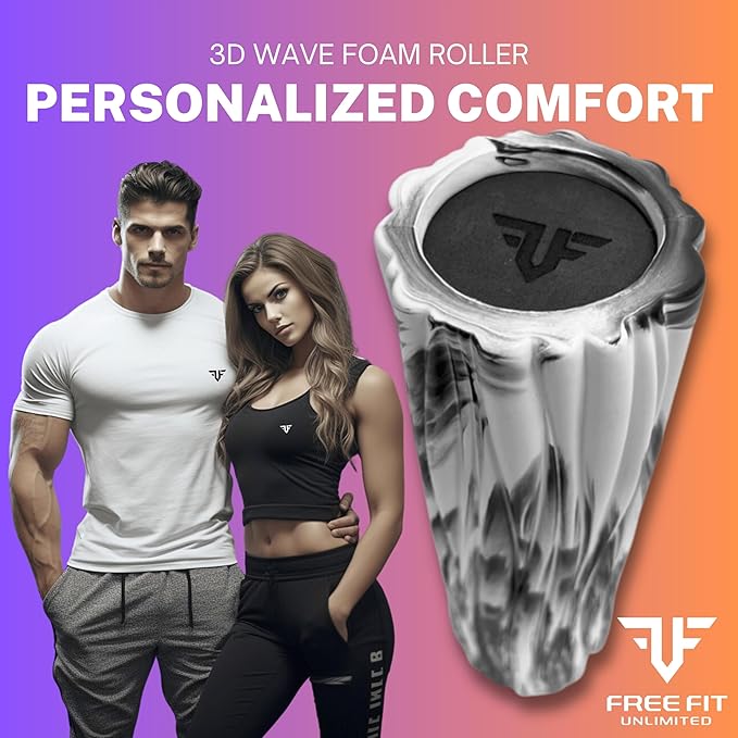 Small Foam Roller-Back Roller-Foam Rollers for Muscle Massage-Boost 3D Design-Portable (12 inch),