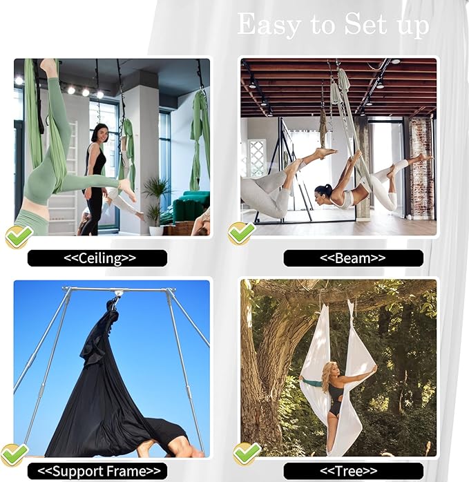 PRIOR FITNESS 5M Aerial Yoga Hammock Yoga Swing