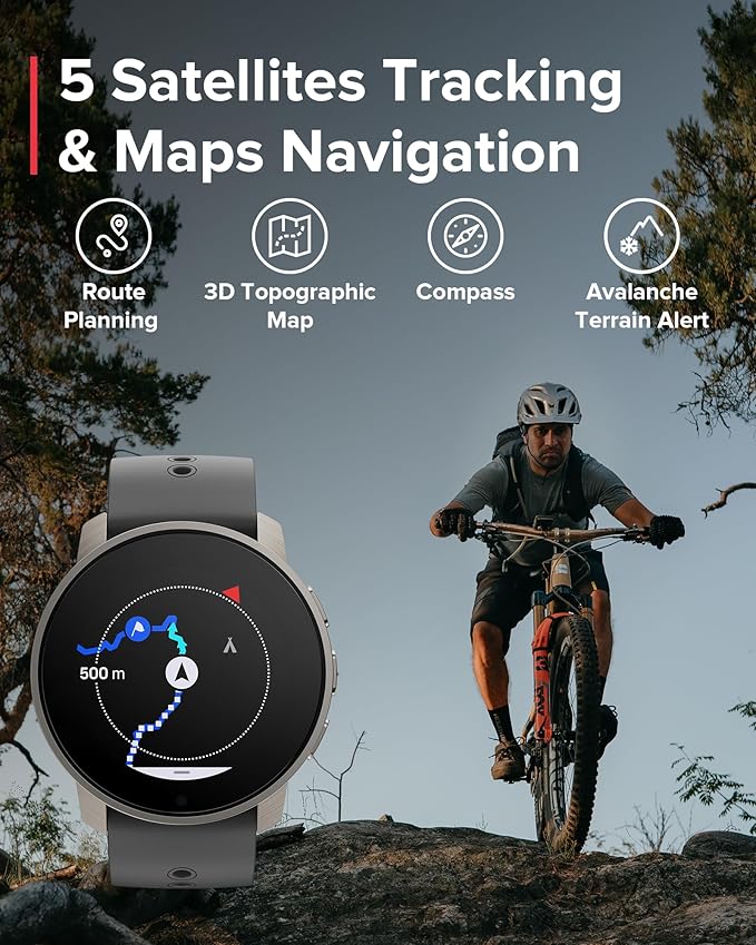 SUUNTO 9 Peak Pro GPS Sports Watch, Up to 30 Days Long Battery Life, 95+ Multisport Watch w/Training Workout Analysis,Advanced Health & Recovery Support, Wrist Heart-Rate Measurement, Titanium Slate
