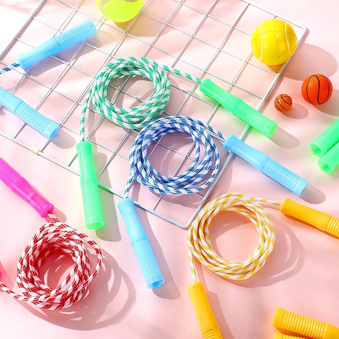 Aoriher 80 Pcs Jump Rope Bulk 7.87 ft 4 Colors