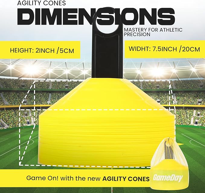 Soccer Disc Cones – Set of 50 Agility