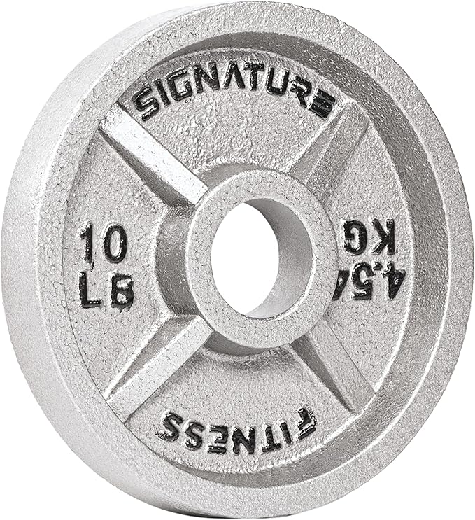 Signature Fitness Deep Dish 2-Inch Olympic Cast Iron
