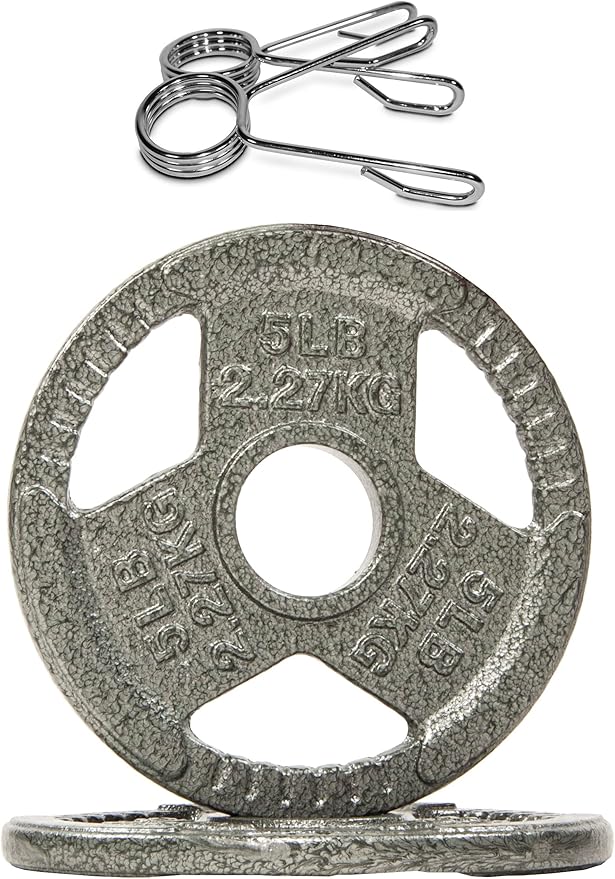 Signature Fitness Olympic 2-Inch Cast Iron Plate Weight
