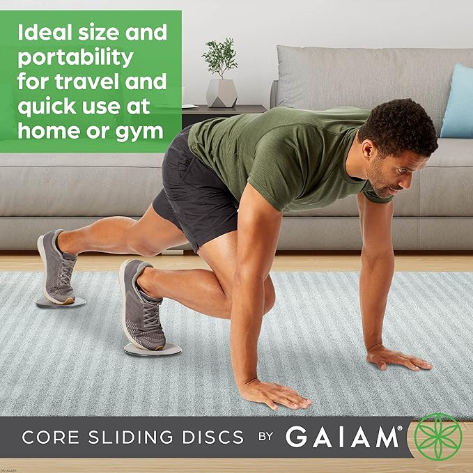 Gaiam Core Sliding Discs - Dual Sided Workout