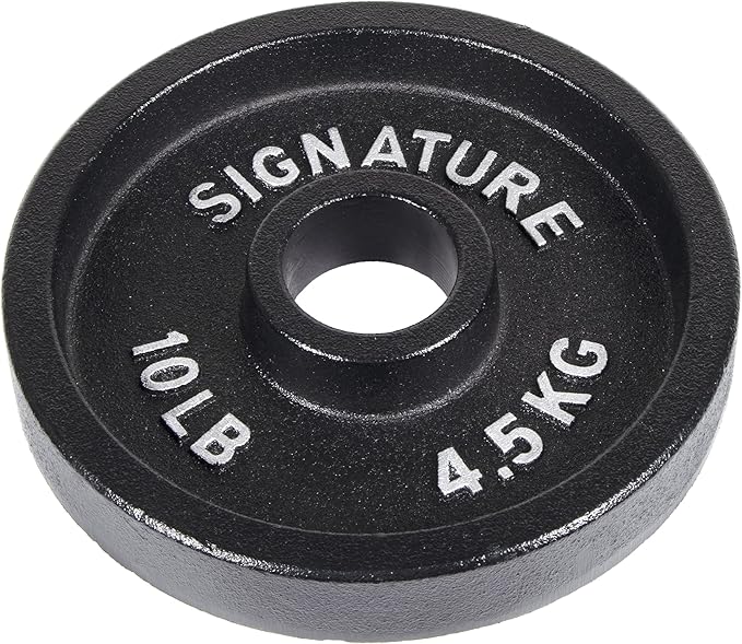 Signature Fitness Deep Dish 2-Inch Olympic Cast Iron