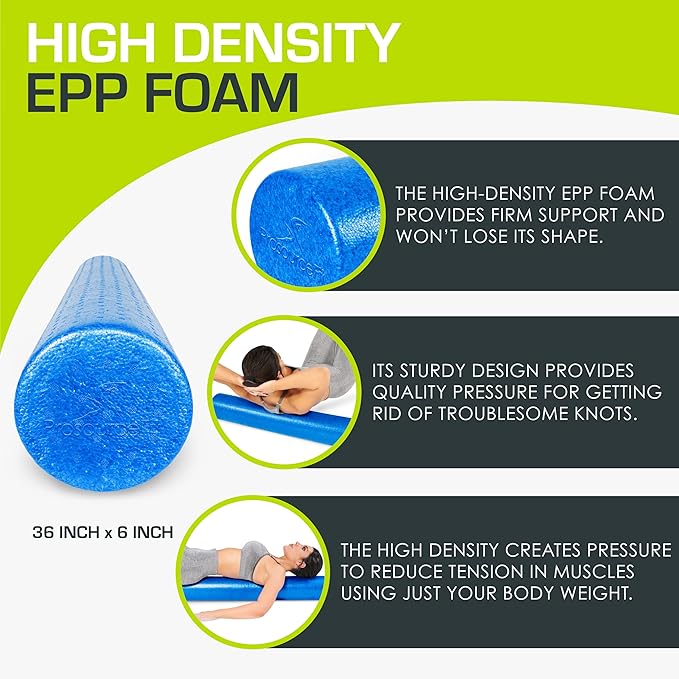 ProsourceFit High Density Foam Rollers 12 - Inches long