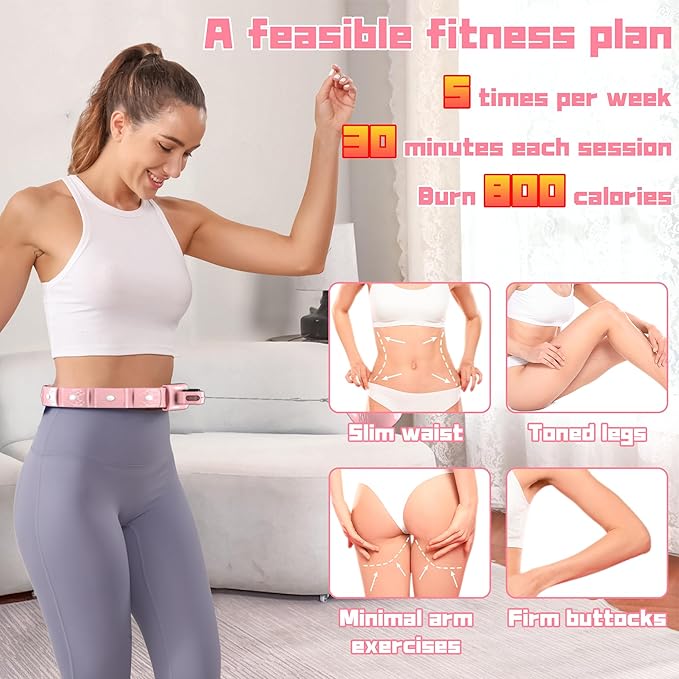 Weighted Workout Hoop for Weight Loss 48 inchs,