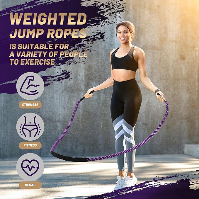 Weighted Jump Rope Workout Equipment for Women Adult