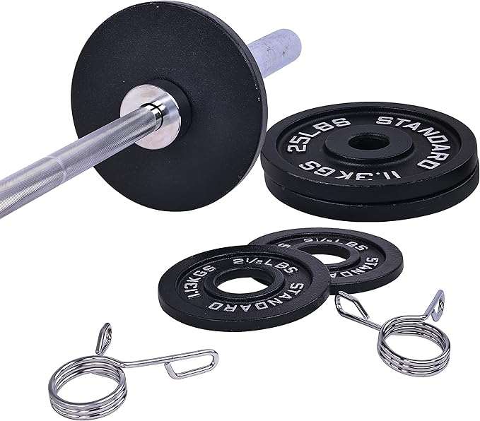 Signature Fitness Olympic 2-Inch Cast Iron Plate Weight