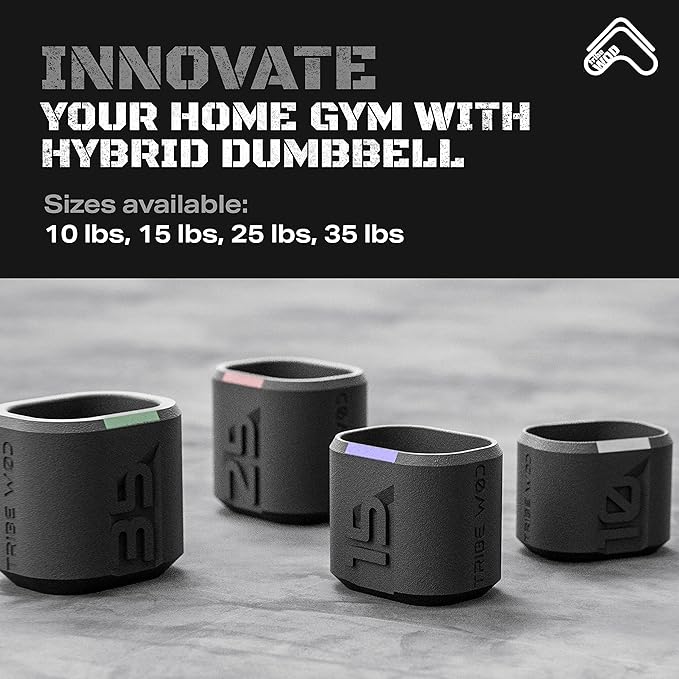 Tribe WOD Dark Elf Hybrid Dumbells 10-35lb - 1)