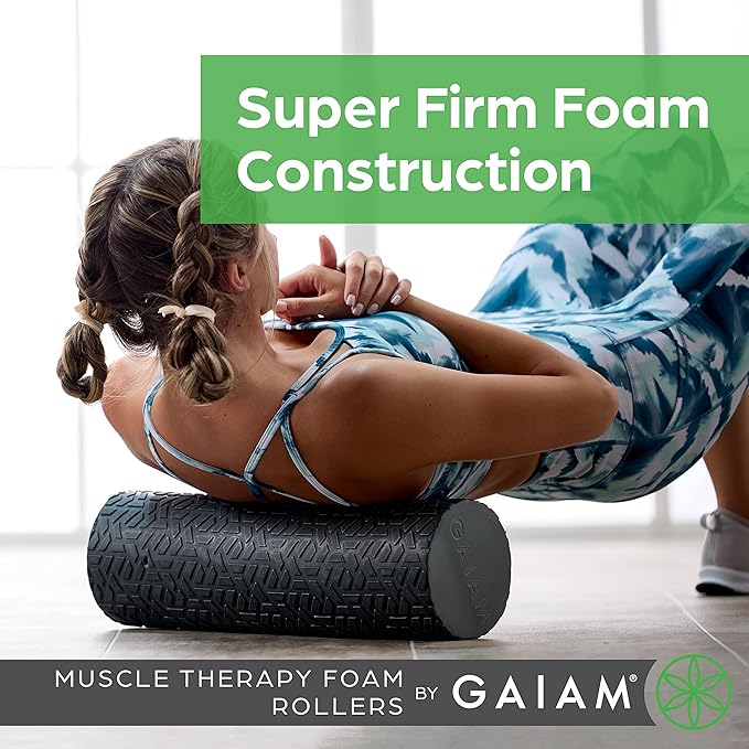 Gaiam Restore Foam Roller for Muscle Massage - (18 Inch 36 Inch)