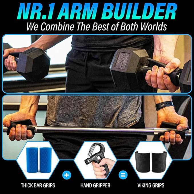 Vikingstrength Grip strength trainer Thick Grip - Combines