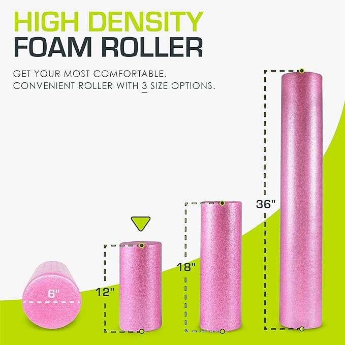 ProsourceFit High Density Foam Rollers 12 - Inches long