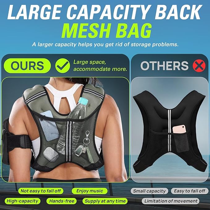 Weighted Vest for Women Men BeatBoost 5 10 15 20 25 30 lb Weight Vest with Ironsand for Walking Strength Training Running Workout