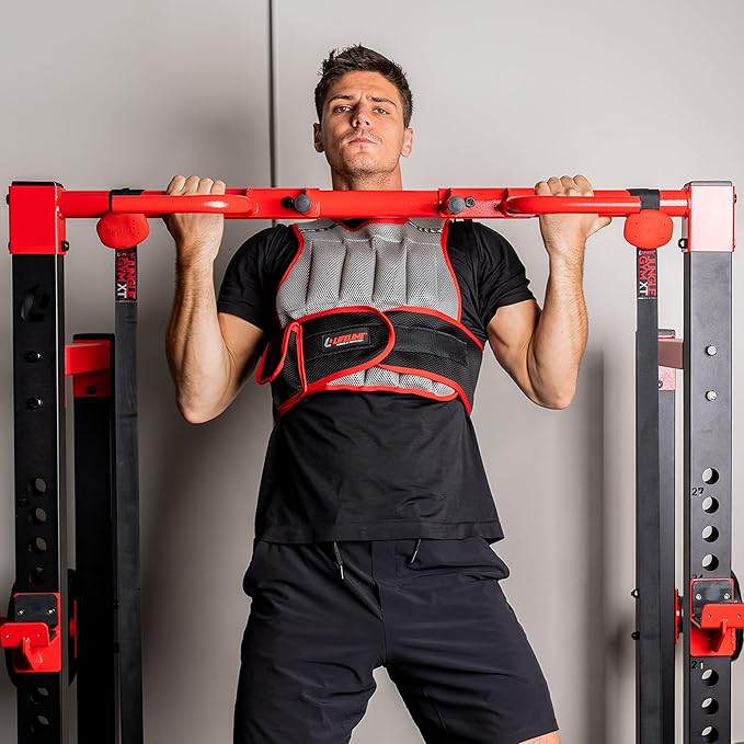 Lifeline Adjustable Weighted Vest up to 10lb with Padded Shoulders and Reflective Stripes