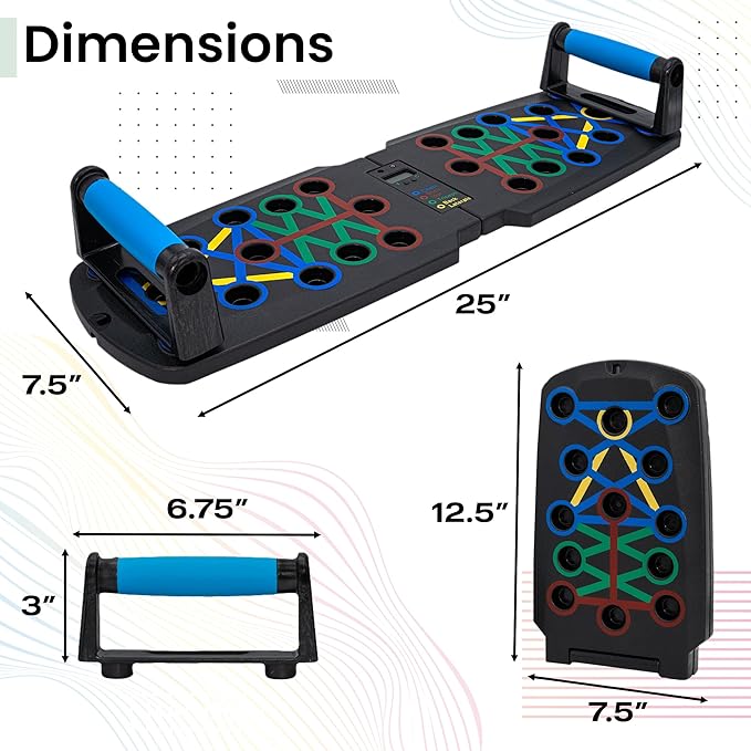 Solid Push Up Board with Automatic Smart Counter, Foldable Push Up Board, Push Up Bar at Home Gym, Professional Strength Training Equipment For Man and Women, Gift for Boyfriend