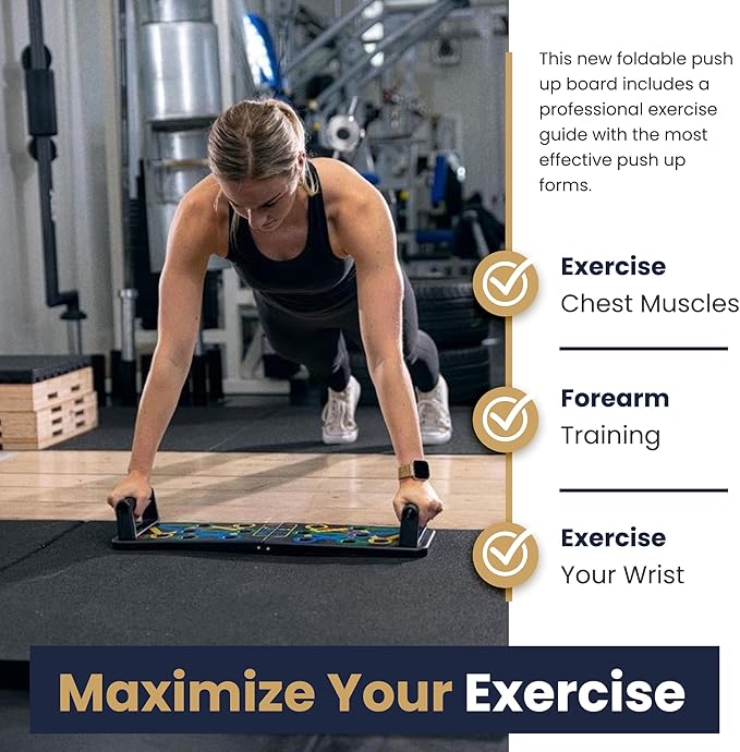 Push Up Board 9 in 1 Multi-function Foldable Push Up Bar Exercise Training Equipment for Home Workout Push Up Stand Portable Home Gym Workout Equipment