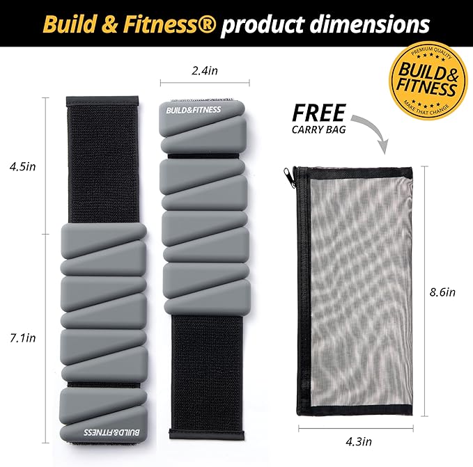 Wrist & Ankle Weights 2 (1lb (1lb or 2lb each 1kg or 2kg total).