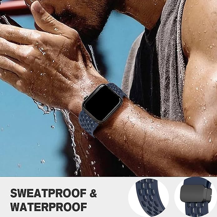 Compatible with SUUNTO OCEAN bands, 20mm, 22mm Quick Release Breathable Soft Silicone Sport Band with Magnetic Butterfly Clousure Replacemet Straps Compatible with SUUNTO OCEAN, RACE, RACE S, VERTICAL, 9 PEAK, 9 PEAK PRO, 5 Peak, 3 Smartwatch
