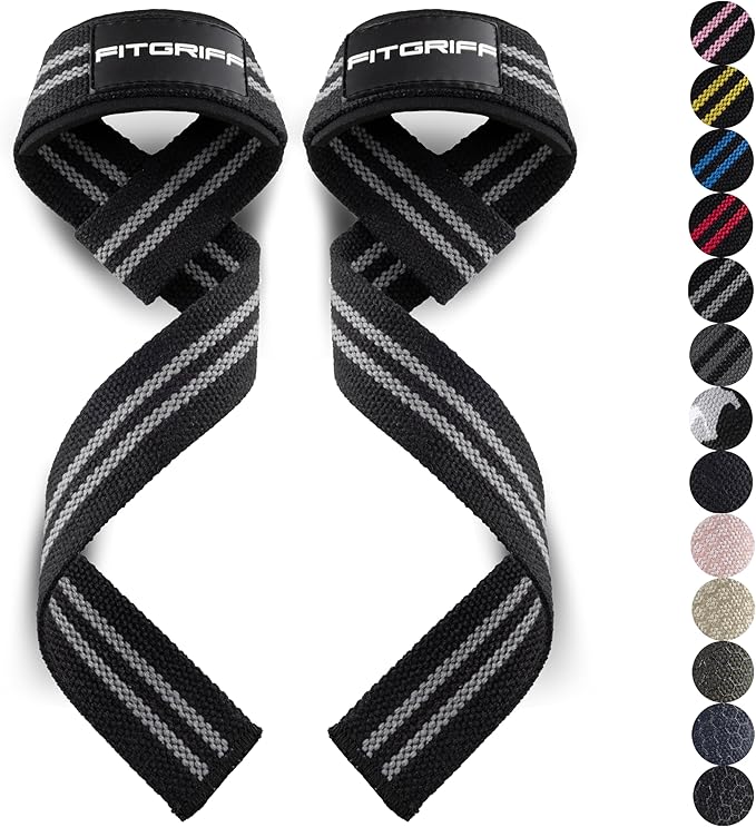 Fitgriff® Lifting Wrist Straps for Weightlifting