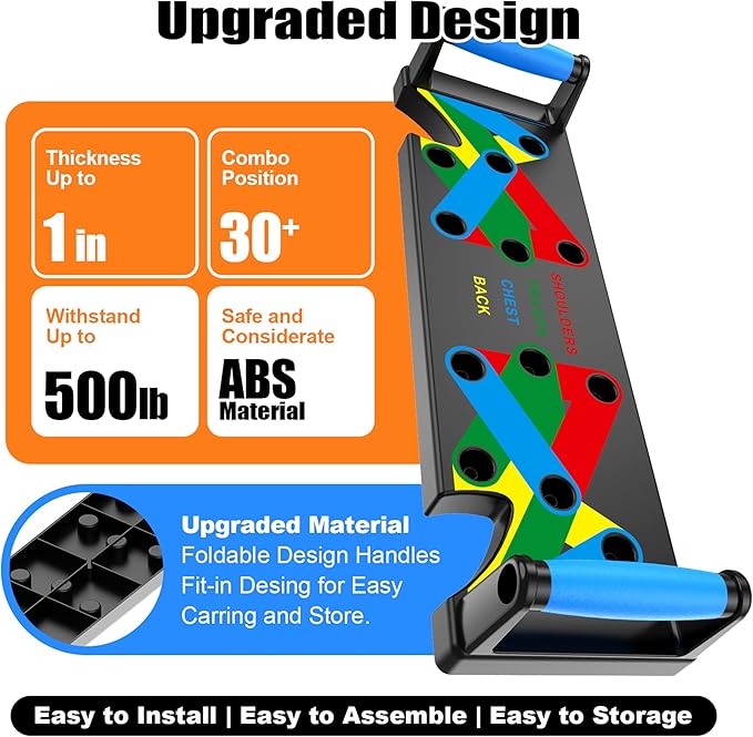 Solid Push Up Board Home Workout Equipment Multi-Functional