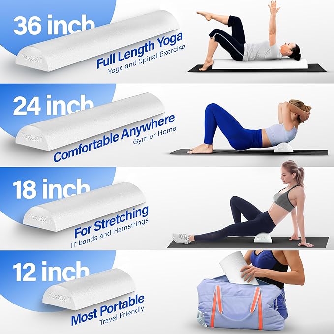 Yes4All Soft-Density Half PE 12/18/ 24/36 inch Foam