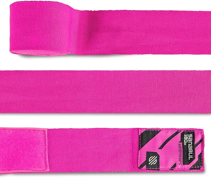 Sanabul Elastic 180 inch Boxing Hand Wraps for Boxing Gloves Muay Thai Kickboxing MMA Wraps for Men & Women