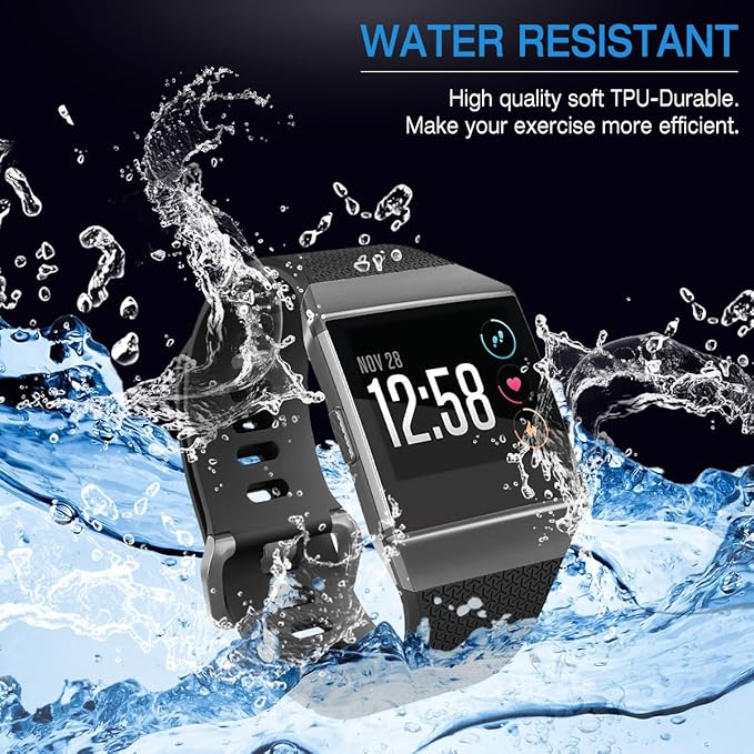Compatible Ionic Bands for Men Women Large Small, Replacement Strap Sport Accessory Wristband with Original Design for Ionic Smart Watch