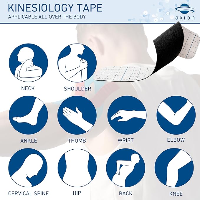 Kinesiology Tapes PRECUT Black Beige | 50 Pre-Cut Sport Tape Strips 10x2 in | Waterproof • Skin-Friendly • Elastic | Kinesiology Tapes Ideal for Sports