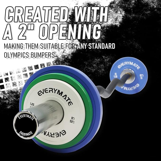 Change Weight Plates Fractional Plate Olympic Bumper Plates 1.25LB 2.5LB 2.5LB 5LB 5LB