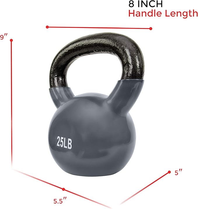 Sunny Health & Fitness Vinyl Coated Kettlebell