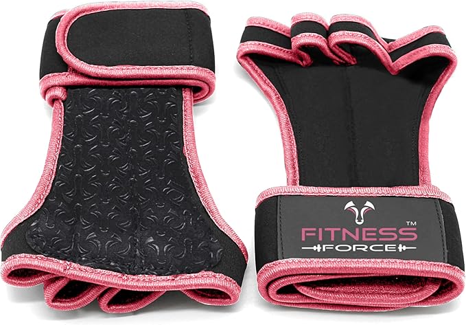 FITNESS FORCE Ventilated Gym Gloves for Men with Built-in Wrist Support for Workouts Weightlifting Gloves Workout Gloves for Women Exercise Fitness Gloves Perfect for Powerlifting, Cross Training