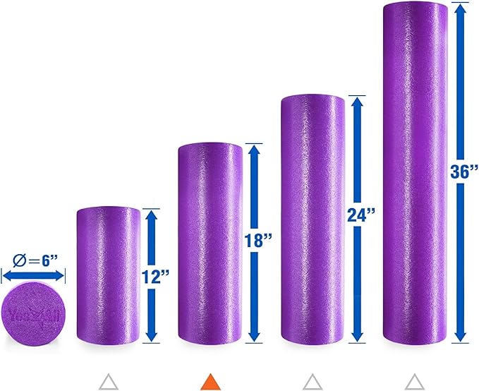 Yes4All Soft-Density Round PE 12/18/ 24/36 inch Foam
