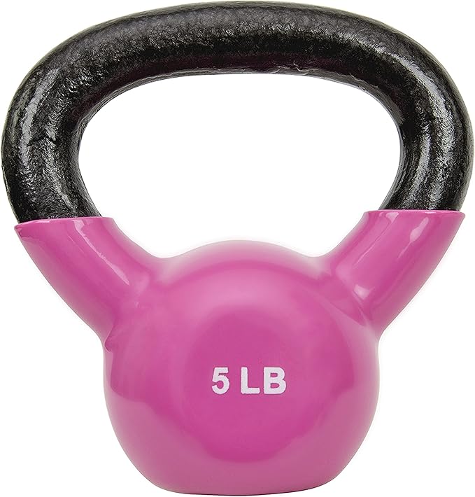 Sunny Health & Fitness Vinyl Coated Kettlebell
