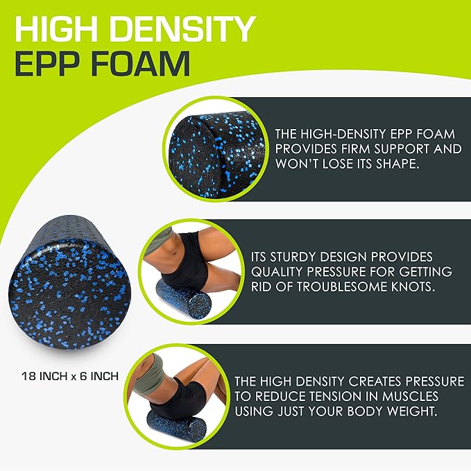 ProsourceFit High Density Foam Rollers 12 - Inches long