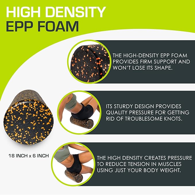ProsourceFit High Density Foam Rollers 12 - Inches long
