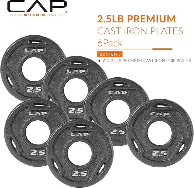 CAP Barbell 2-Inch Olympic Grip Weight Plate
