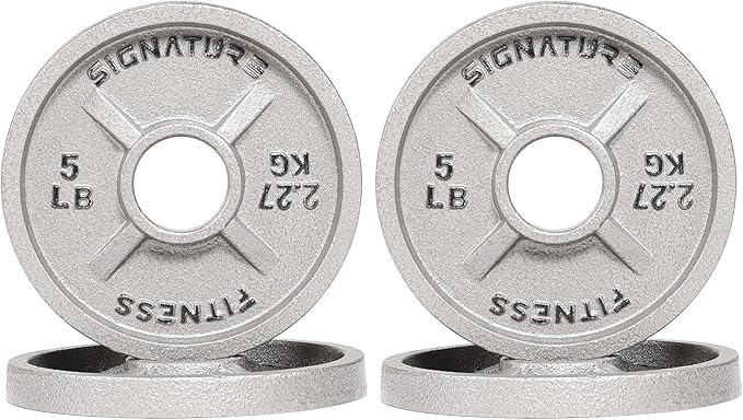 Deep Dish 2-Inch Olympic Cast Iron Weight Plates with E-Coating