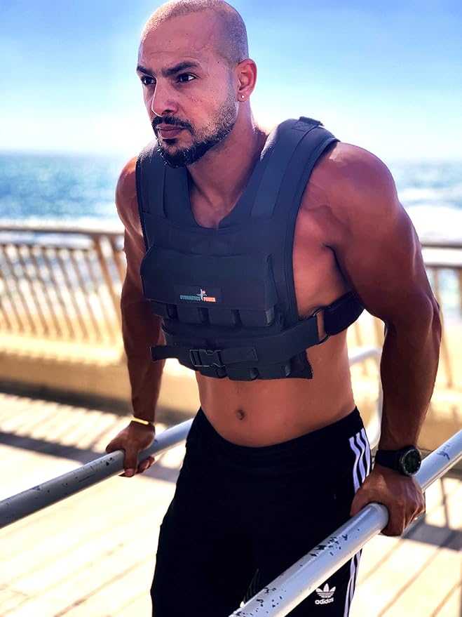 Weighted Vest 6lb, 10lb, 12lb, 25lb, 35lb, 45lb, 60lb Removable Iron Weights for Men and Women Workout for Calisthenics and Fitness Sport Training