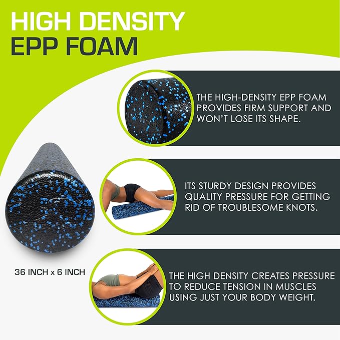 ProsourceFit High Density Foam Rollers 12 - Inches long