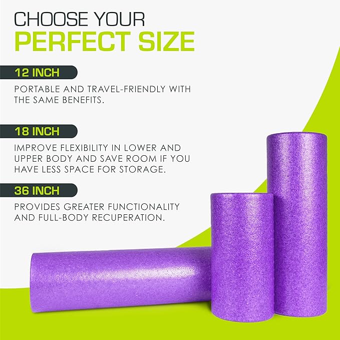 ProsourceFit High Density Foam Rollers 12 - Inches long