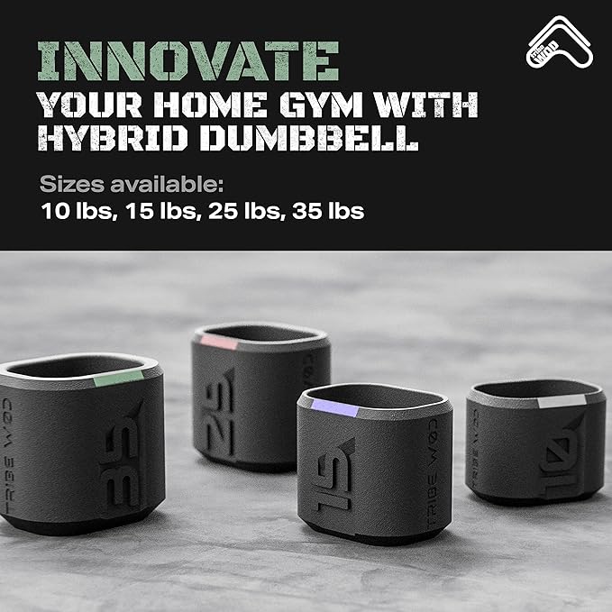 Tribe WOD Dark Elf Hybrid Dumbells 10-35lb - 1)